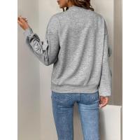 Sudaderas informales holgadas con cuello redondo para mujer, jersey de manga larga Kpop - details 3