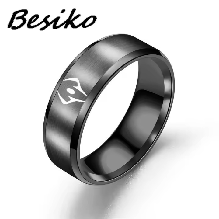 Besiko-Anillo de Anime Jujutsu Kaisen Ryomen Sukuna Itadori Yuji para hombres y mujeres anillo de fiesta de Cosplay joyería de moda accesorios de utilería regalo - 1