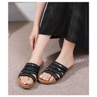 2025 Sandalias planas transpirables con diamantes de imitación - Zapatos de verano cómodos y bohemios para mujer para la playa, fiestas y uso diario, elegante moda primavera-verano - details 13