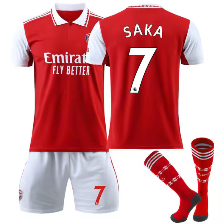 2223 Nueva camiseta local del Arsenal, uniforme de fútbol de Jesús Pépé Saka, conjunto para adultos, hombres y niños - 1