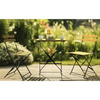 Conjunto Mesa y 2 Sillas Jardín Plegable