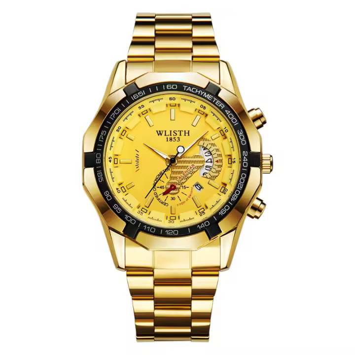 Reloj de hombre resistente al agua no mecánico con esfera grande - 1