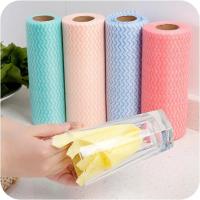 50 uds/rollo de paños desechables para cocina, baño, limpieza, paño de lavado, trapo, telas no tejidas, paño de lavado desechable para cocina - details 0