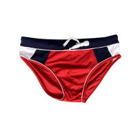 Jessborn calzoncillos de natación para hombre, bañador profesional de cintura baja con bloqueo de color a la moda, entrenamiento de primavera caliente en la playa - details 9