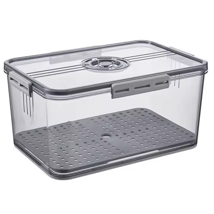 Caja de pan Cajas de pan herméticas para encimera de cocina, contenedor de almacenamiento de pan con tapa, soporte para pan - 1