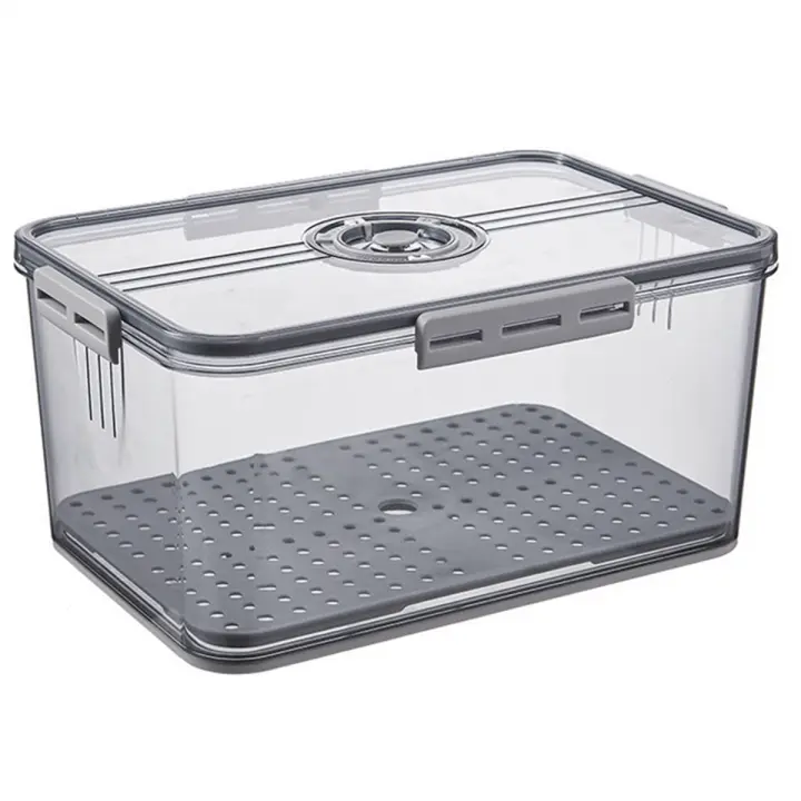 Caja de pan Cajas de pan herméticas para encimera de cocina, contenedor de almacenamiento de pan con tapa, soporte para pan - 1
