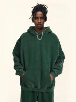 Sudadera con capucha para hombre,Primavera esencial，Suéter de calle Retro de manga larga súper suave，Con bolsillo - details 3