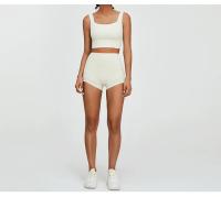 Shorts Deportivos de Cintura Alta para Yoga y Estiramiento Secado Rápido, Transpirable, Material de Nylon - details 12