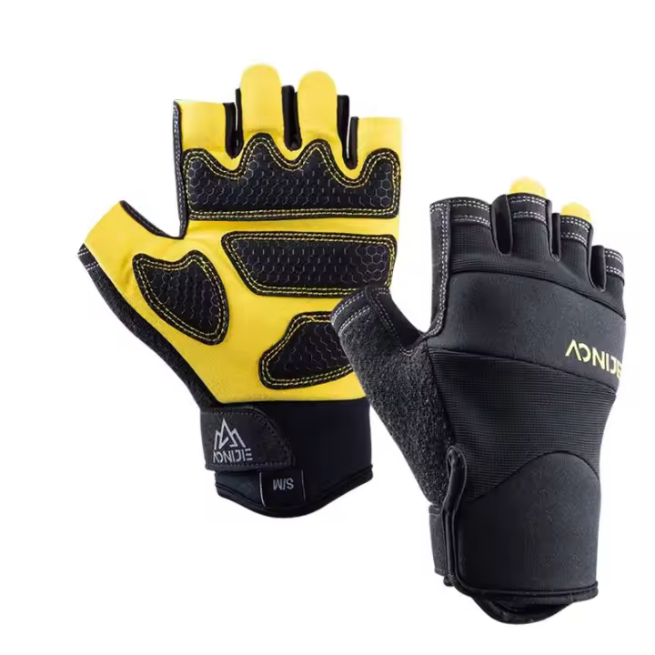 Guantes Deportivos de Medio Dedo AONIJIE M54 para Verano Ligeros y Transpirables Ideales para Correr Fitness Ciclismo Gimnasio y Levantamiento de Pesas - 1