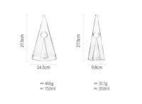 Separador piramidal de iceberg rojo de borosilicato único, botella de whisky, herramienta para verter, copa de vino - details 8