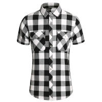 Camisa de Verano de Doble Bolsillo a Rayas Talla Grande Estilo Casual de Negocios para Hombres - details 45