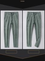 Pantalones de Veludo Cálidos de Invierno Moda de Negocios Casuales para Hombres Tela Elástica - details 18