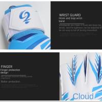 1 par de guantes de fútbol resistentes al desgaste, guantes de entrenamiento de portero de látex gruesos antideslizantes, excelentes guantes de portero antideslizantes - details 9