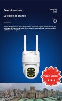 Cámara exterior doméstica 360 grados wifi Internet vigilancia inteligente Visión nocturna - details 3