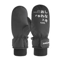 Guantes de esquí impermeables para hombres y mujeres adultos, palma antideslizante, tela de 4 capas, invierno - details 0
