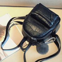 Mini Mochila De Cuero PU negro Vintage para mujer, mochila de viaje pequeña clásica, a la moda - details 2