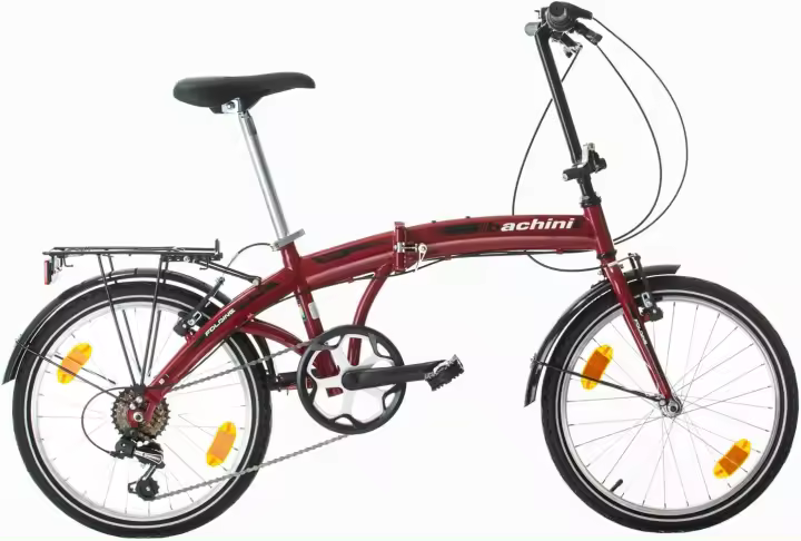 Bicicleta Plegable de 20 Pulgadas 6 Velocidades Adecuada para Hombres y Niños Guardabarros - 1