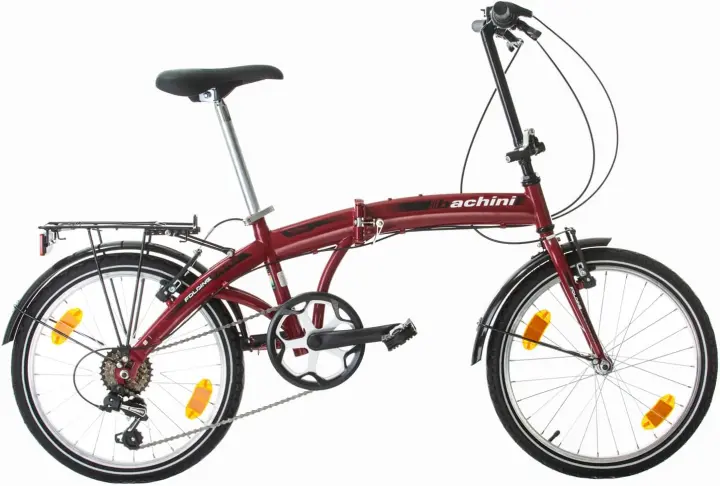 Bicicleta Plegable de 20 Pulgadas 6 Velocidades Adecuada para Hombres y Niños Guardabarros - 1