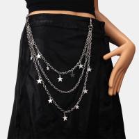 Cadena de cintura con colgante de estrella de metal para mujer, cadena decorativa para pantalones, adornos de cintura informales, regalo de cumpleaños para niña, 1 ud. - details 8
