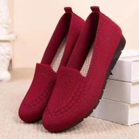 Zapatos planos de punto para mujer, Zapatillas de oficina, deportivas, formales, cómodos, de diseño - details 2