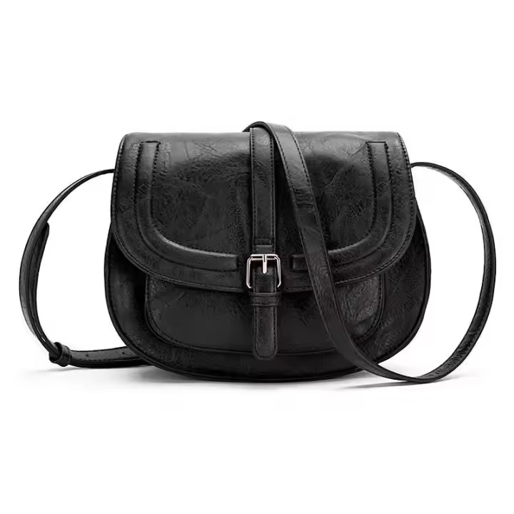 Bolso de piel bohemio con tirantes largos - 1