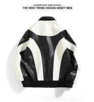 Chaqueta de piel sintética para hombre de otoño e invierno, cortavientos acolchado, abrigo Bomber de motociclista para mujer - details 1