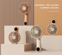 Ventilador de mano recargable, aire acondicionado portátil, 2024 °, plegable y ajustable, con pantalla Digital LED y 3 engranajes, novedad de 180 - details 3