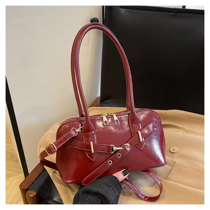 Bolso de mano Retro para mujer, bolso para axila de gran capacidad, nuevo estilo, a la moda, para ir al trabajo, otoño 2025 - 1