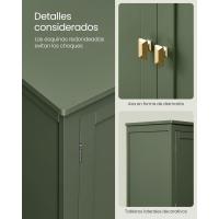 Mueble de Baño Almacenamiento Regulable Armario de Cocina con 2 Cajones y 2 Puertas - details 11