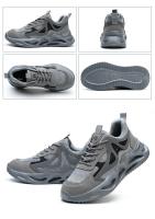 Zapatos de Trabajo Transpirables para Hombres Zapatillas Protectoras Ligeras con Punta de Acero Indestructible A Prueba de Agujeros - details 18