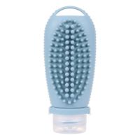 Botella recargable de silicona para viaje, cepillo de limpieza Facial, botellas portátiles para champú, loción, cosméticos, contenedores F - details 0