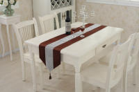 Corredor de Mesa de Terciopelo Plateado Moderno ANUMEI Cubierta de Mesa Gris Negro Decorativo Material Poliéster Hecho en China - details 13