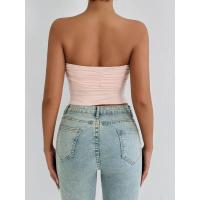 Top corto de verano Sexy de gama alta Pure Desire Tube para mujer, nuevo Top corto ajustado con pecho envuelto - details 6