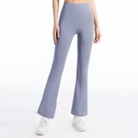 Pantalones de Yoga de Cintura Alta y Secos Ajuste Ancho, Estilo Flare, Transpirables para Fitness y Ejercicio - details 1