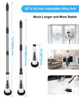 Cepillo de limpieza para el hogar,Fregadora Giratoria eléctrica con 8 cabezales de Cepillos Reemplazables, Fregadora para Bañera y Azulejo - details 4