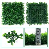 10 piezas de paneles de pared de seto de eucalipto de 25 cm, plantas de jardín verticales artificiales, decoraciones de boda de boj falso - details 7