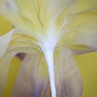 Iris Artificial de 60cm, gasa gigante, cabeza de flor grande, Iris simulado, paisajismo de boda, pétalos esponjosos, flor de hilo, adorno espacial - details 8