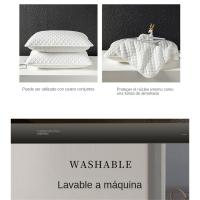 Funda de Almohada de Algodón 48x74cm Almohada de Aceite para Cabeza Antiácaros Funda Interior - details 8