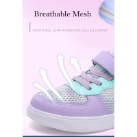 Moda verano niños zapatos casuales suaves lindas niñas rosa púrpura luz gruesa zapatillas de deporte de malla de aire chico princesa Net calzado deportivo - details 4