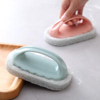 Cocina con asa esponja toallita multifunción bañera lisa cocina cepillo de limpieza - details 1