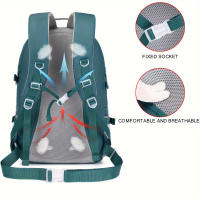 Mochila con gran capacidad para acampar deportes, adecuada para hombres y mujeres con compartimento para computadora portátil de 17 pulgadas - details 2