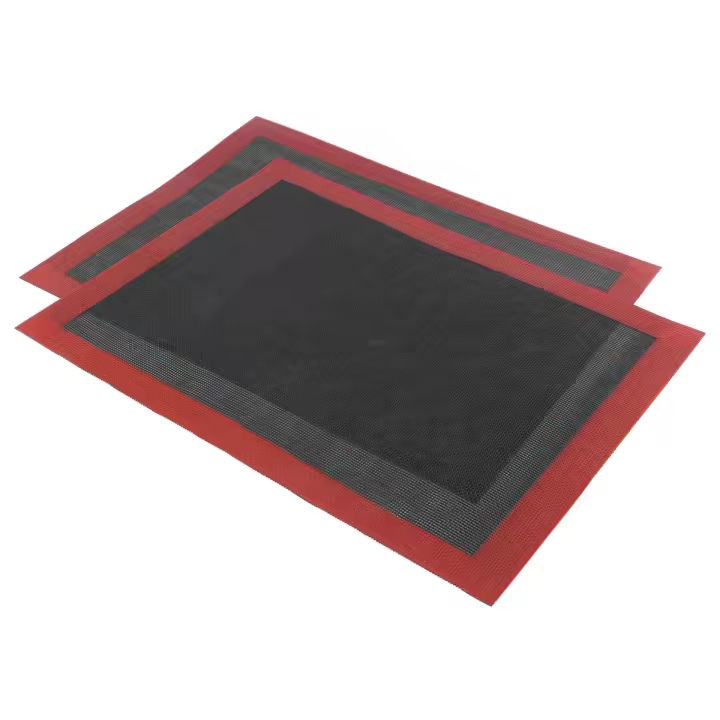 Alfombrilla de silicona para hornear, revestimiento antiadherente para horno, almohadilla de malla perforada, 2 piezas, doble cara disponible - 1