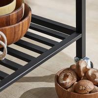 Cocina Carrito de Servir Multiusos con 2 Estantes y 2 Cajones 110 x 55 x 91 cm FKW112-PF ES - details 4
