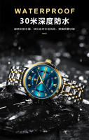 Reloj de cuarzo luminoso con doble calendario para hombre, nuevo, resistente al agua, de marca suiza. - details 6