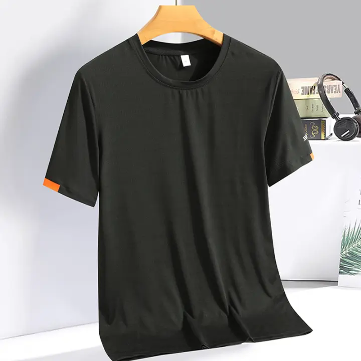 Camiseta de seda de hielo para hombre, sudadera para correr Fiess, ligera y transpirable, de verano - 1