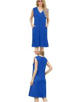Vestido largo casual sin mangas para mujer, moda europea y americana 2025 - details 4