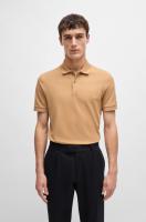 Polo BOSS pallas en algodón beige negro - details 1