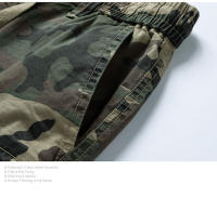 Pantalones Cargo de Camuflaje de Algodón 100% Pantalones Cortos Casuales para Hombres en Verano con Múltiples Bolsillos - details 10