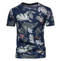 Novedad de verano, camiseta estampada, camisa de fondo para hombre con cuello redondo a la moda, top informal para hombre - details 17