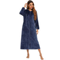 Bata holgada de lana para mujer, ropa de casa cálida - details 15